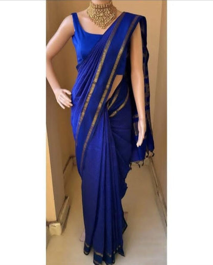 Premium Cotton Sarees with Checks Pattern vol-1