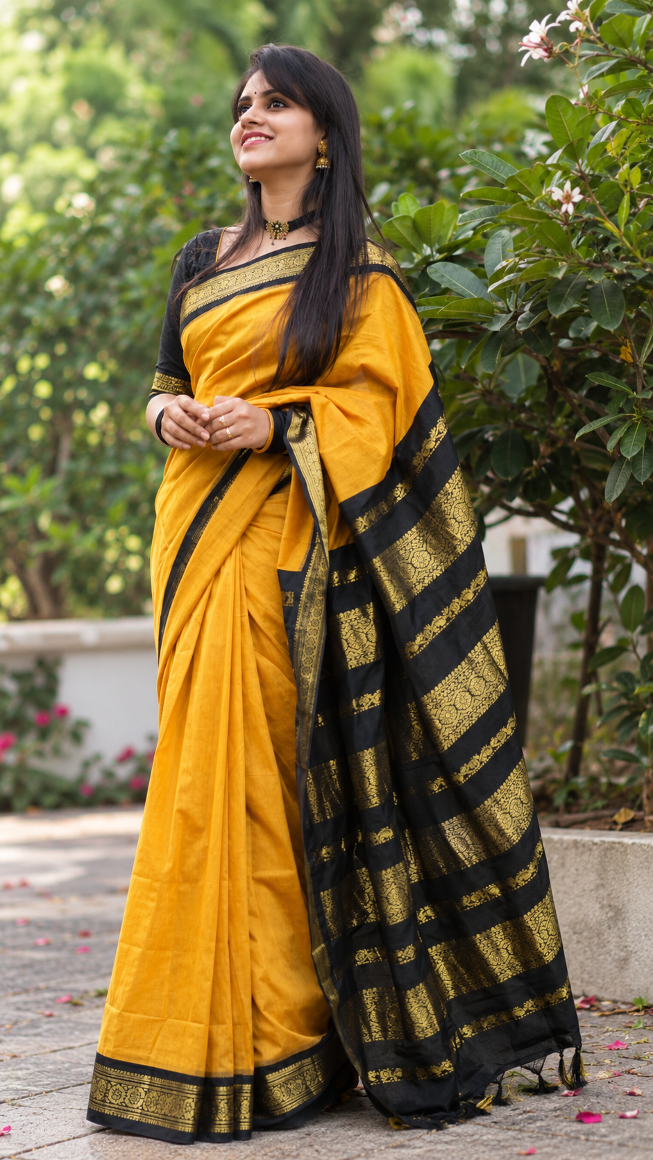 Premium Kalyani Cotton Sarees with Zari Border and Rich Pallu