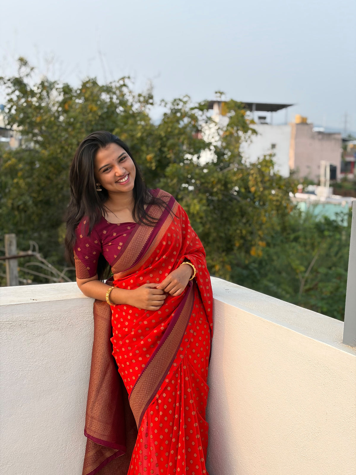 Premium Banarasi Semi Khaddi Georgatte saree