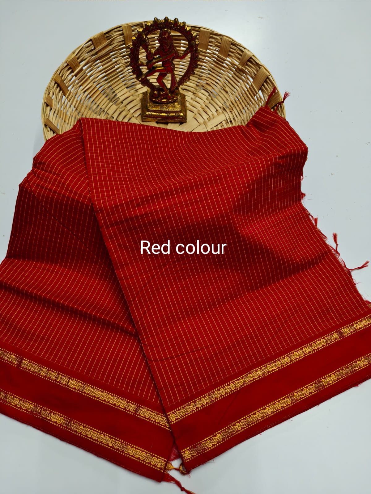 Premium Cotton Sarees with Checks Pattern vol-5